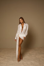 Ensemble Vento Selene Off-White Camisa + Saia + Biquíni